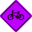 download Roadsign Watch For Bicycles clipart image with 225 hue color