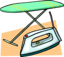 Ironing Board And Iron