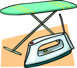 Ironing Board And Iron