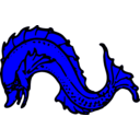 download Dolphin Naiant clipart image with 180 hue color