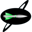 download 1950s Rocket Ship clipart image with 135 hue color