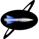 download 1950s Rocket Ship clipart image with 225 hue color