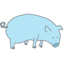 download Pig Marcelo Caiafa1 clipart image with 180 hue color
