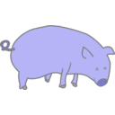 download Pig Marcelo Caiafa1 clipart image with 225 hue color