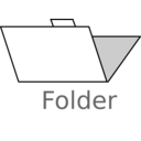 download Folder Labelled clipart image with 270 hue color