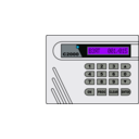 download Alarm System S2000 clipart image with 180 hue color