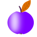 download Apple Red With A Green Leaf clipart image with 270 hue color