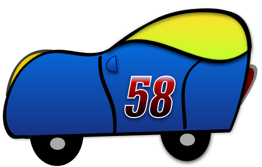 2d Blue Funny Car