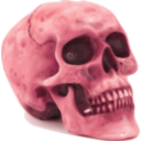 download Skull clipart image with 315 hue color