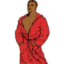 Man In Bathrobe 2