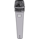 download Microphone clipart image with 180 hue color