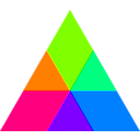 download Triangle Rgb Mix clipart image with 90 hue color