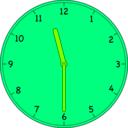 download Clock clipart image with 90 hue color