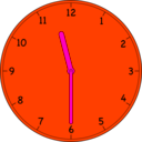 download Clock clipart image with 315 hue color