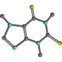 download Caffeine Molecule clipart image with 45 hue color