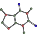 download Caffeine Molecule clipart image with 225 hue color