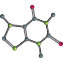 download Caffeine Molecule clipart image with 315 hue color