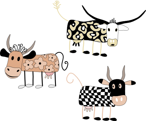 Cartoon Cows