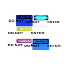 download Do Not Enter Signs clipart image with 180 hue color