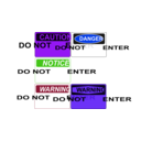 download Do Not Enter Signs clipart image with 225 hue color