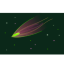 download Shooting Star 2 clipart image with 270 hue color