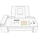 download Modern Fax Machine clipart image with 45 hue color