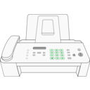 download Modern Fax Machine clipart image with 135 hue color