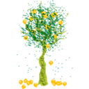 download Apple Tree clipart image with 45 hue color