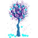 download Apple Tree clipart image with 180 hue color