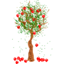 download Apple Tree clipart image with 0 hue color