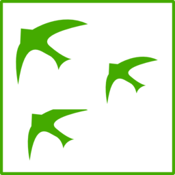 Eco Green Birds Icon