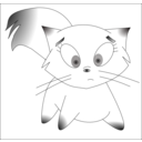 download Cat clipart image with 0 hue color