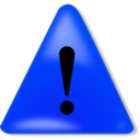 download Warning Notification clipart image with 180 hue color