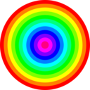 12 Color Rainbow Circles