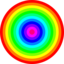 12 Color Rainbow Circles