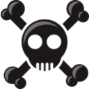 download Skull clipart image with 90 hue color