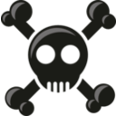 download Skull clipart image with 135 hue color