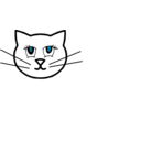 download White Cat clipart image with 45 hue color