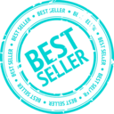 download Best Seller Stamp clipart image with 180 hue color