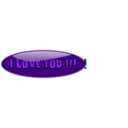 download I Love You 4 clipart image with 270 hue color