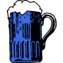 download Foamy Mug Of Beer clipart image with 180 hue color