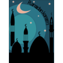 download Ramadan Kareem clipart image with 315 hue color