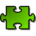 download Red Jigsaw Piece 02 clipart image with 90 hue color