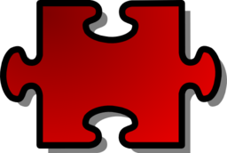 Red Jigsaw Piece 02