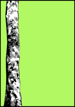 Dekorative Einfassung Stamm