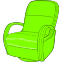 download Lounge Chair Red clipart image with 90 hue color