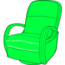 download Lounge Chair Red clipart image with 135 hue color