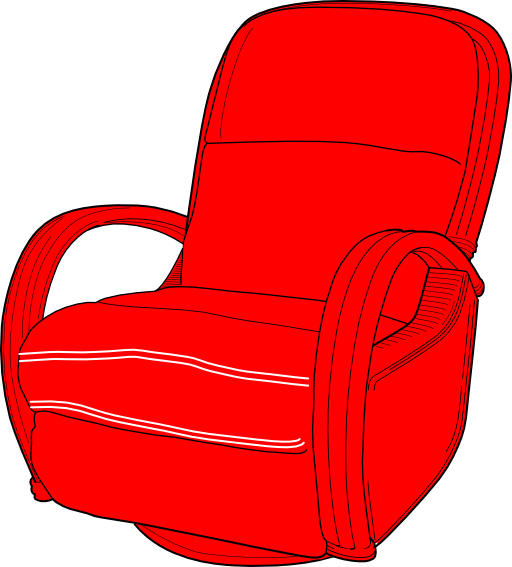 Lounge Chair Red