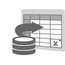 download Import To Excel Icon clipart image with 135 hue color