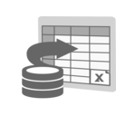 download Import To Excel Icon clipart image with 315 hue color